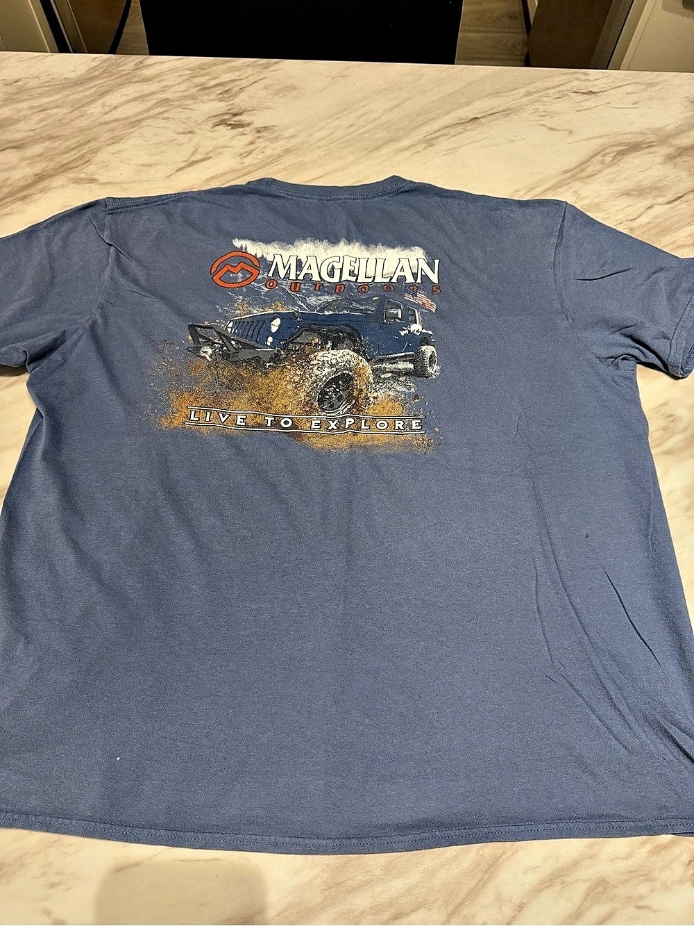 Magellan Outdoors Jeep Graphic T-Shirt Graphic Short Sleeve Tee 2XL